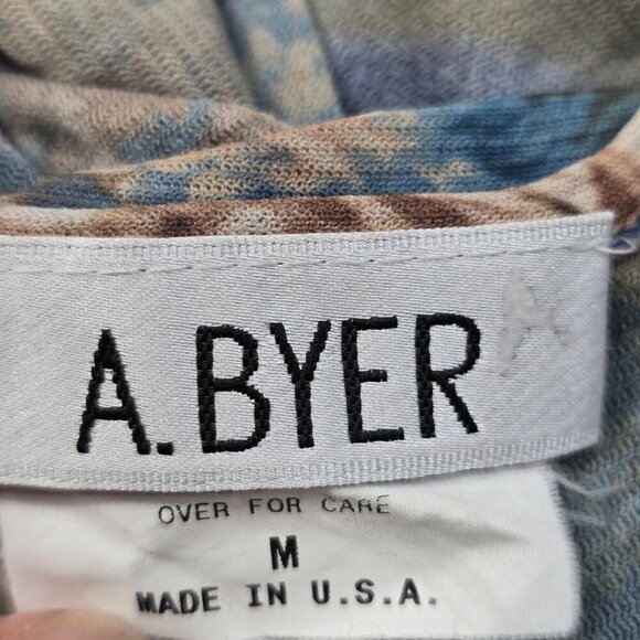 Vintage 90s Y2K French Hunting Painting Micro Mesh Sheer 3/4 Sleeve Top USA - Picture 7 of 10